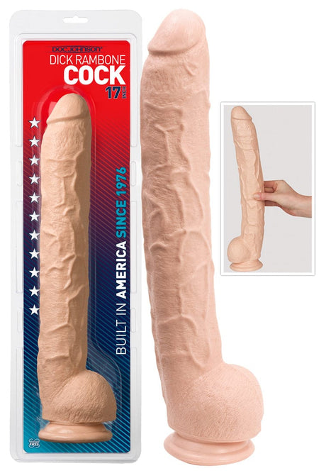 Rambones Realistic Mega Dildo, 42,5 x 6 cm Natur