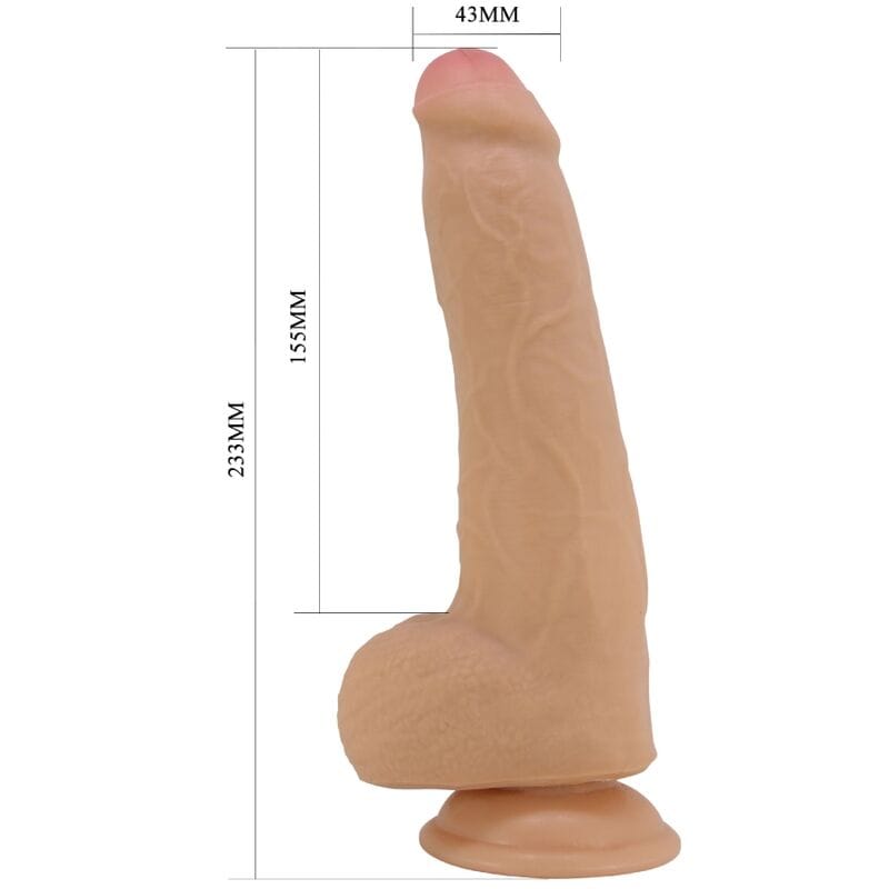 Realistischer Dildo Draco Natur 23 cm – Ansicht 5