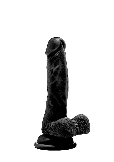 Realistischer Dildo Elbkopf 18 x 3,5 cm Schwarz