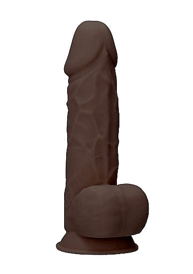 Realistischer Dildo Gernkopf 21,6 x 5 cm Braun