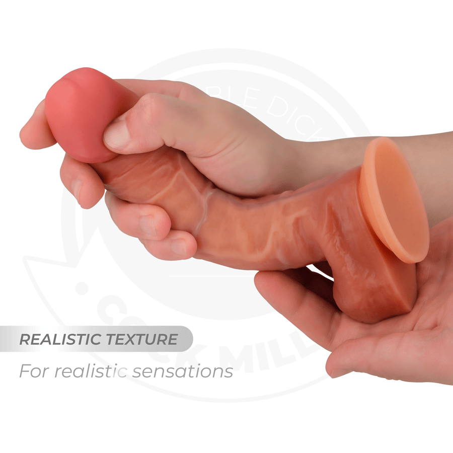 Realistischer Dildo Hyperrealistischer Artikulierbarer 19,3 cm