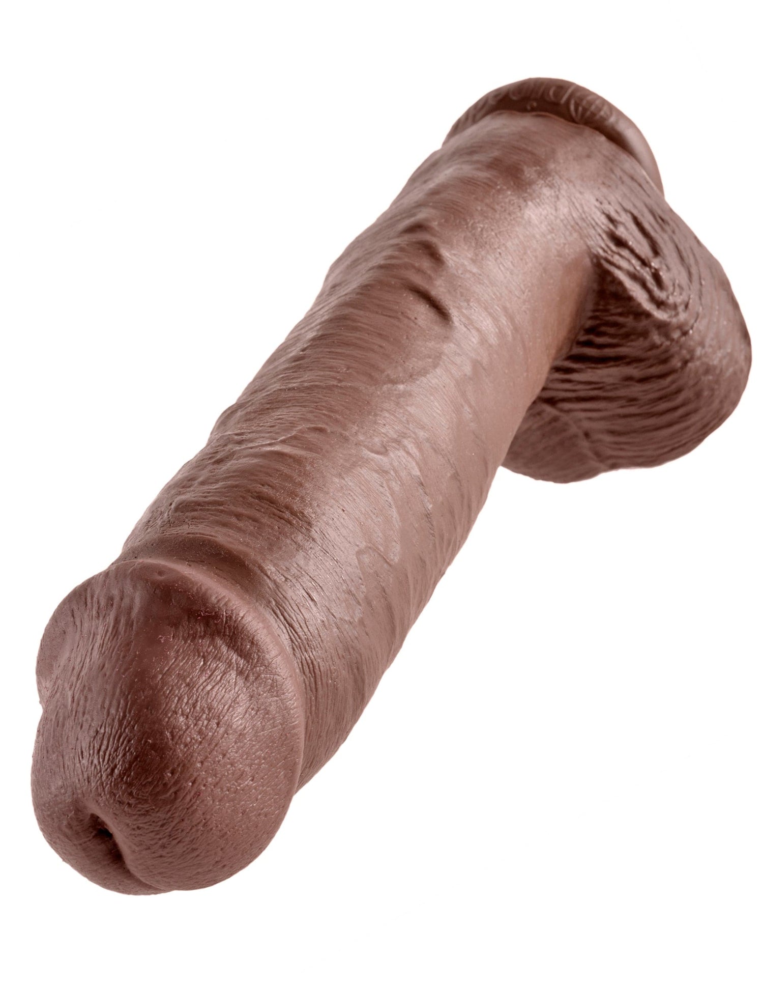 Realistischer Dildo Jones mit Hoden braun XXL