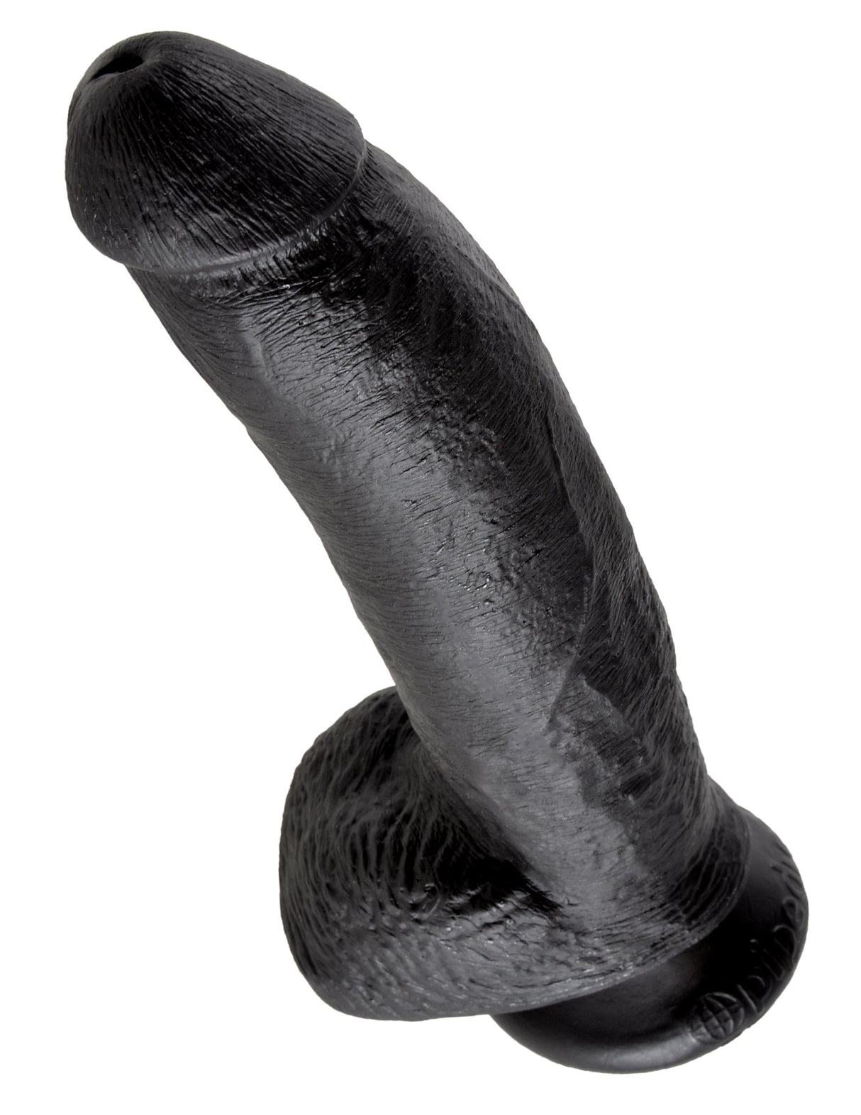 Realistischer Dildo Jones mit Hoden schwarz L
