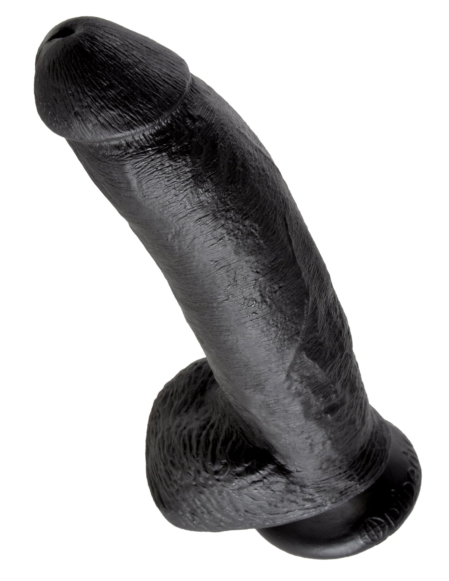 Realistischer Dildo Jones mit Hoden schwarz L