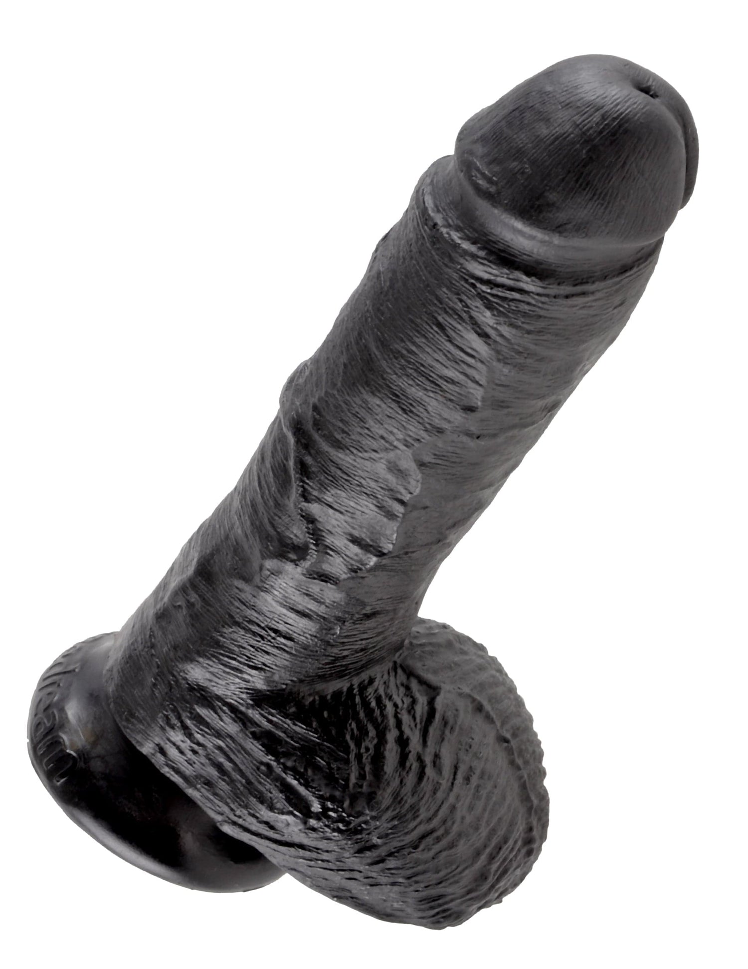 Realistischer Dildo Jones mit Hoden schwarz M