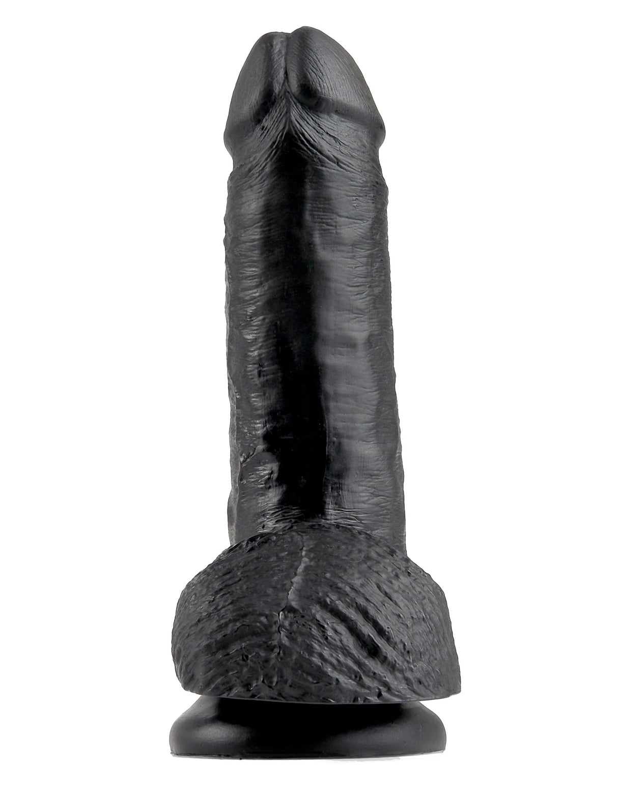 Realistischer Dildo Jones mit Hoden schwarz S