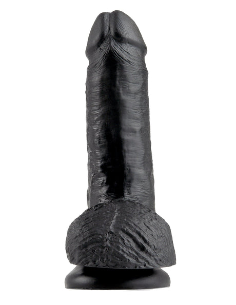 Realistischer Dildo Jones mit Hoden schwarz S