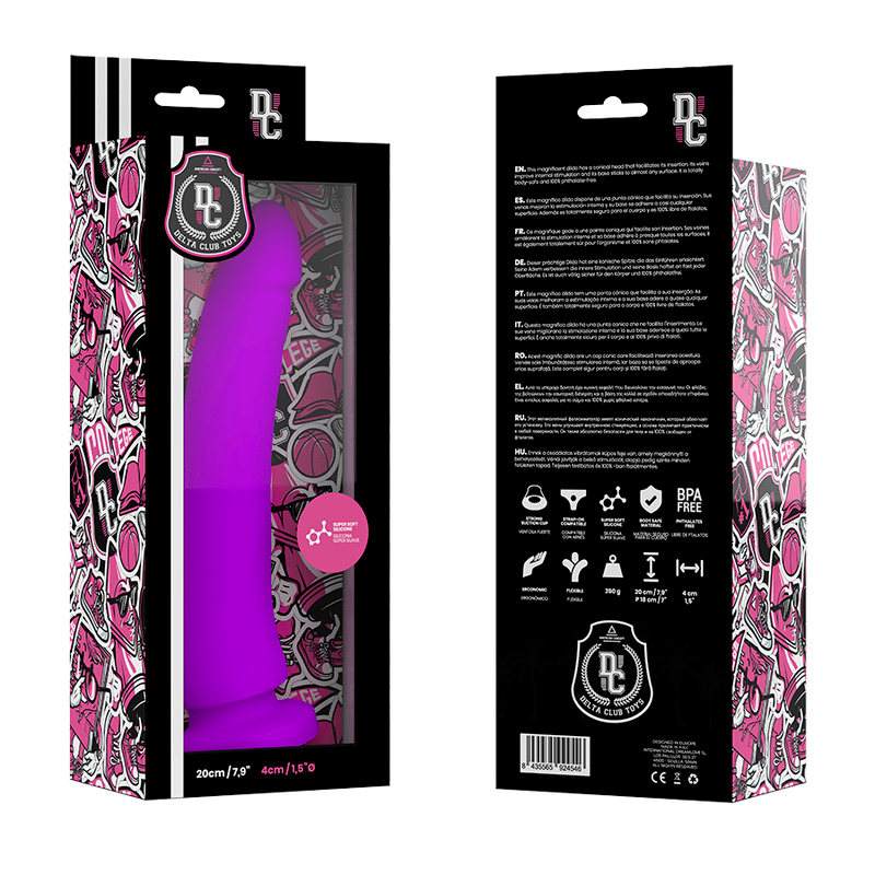 Realistischer Dildo Lila 20 x 4 cm – Ansicht 4