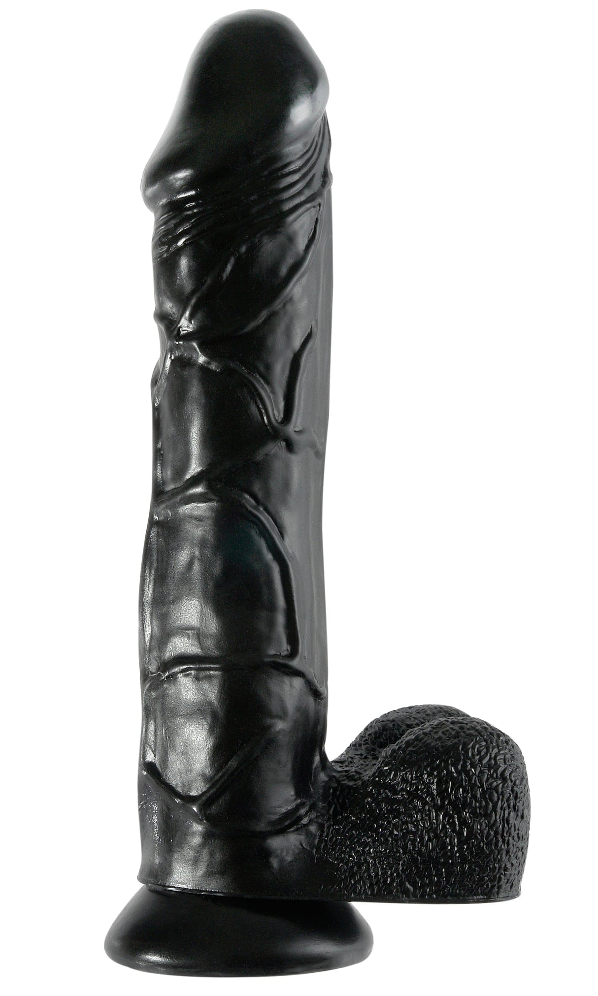 Realistischer Dildo Long John 32 x 6 cm Schwarz