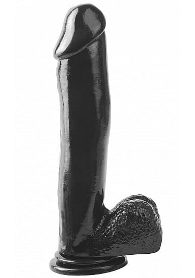 Realistischer Dildo Long John Dong schwarz 30 x 6 cm