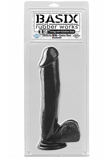 Realistischer Dildo Long John Dong schwarz 30 x 6 cm