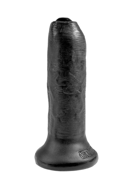 Realistischer Dildo unbeschnitten 16,5 x 3,8 cm Schwarz