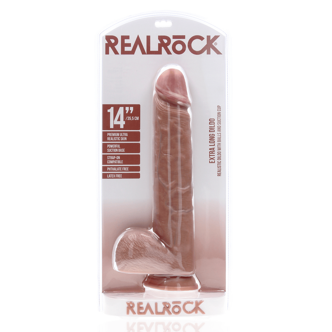 Realistischer Dildo XL gerade mit Hoden Schwarz 29 x Ø 6,3 cm – Ansicht 9