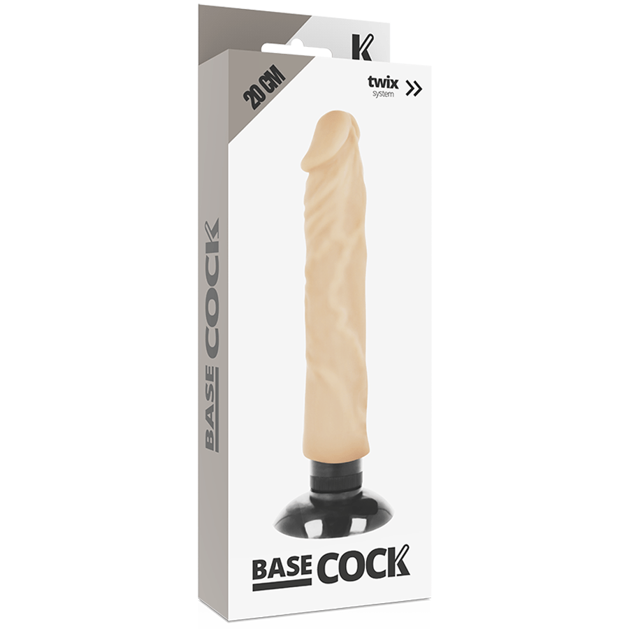 Realistischer Vibrator mit Fernbedienung 2-in-1 Natur 20 x 4 cm – Ansicht 5