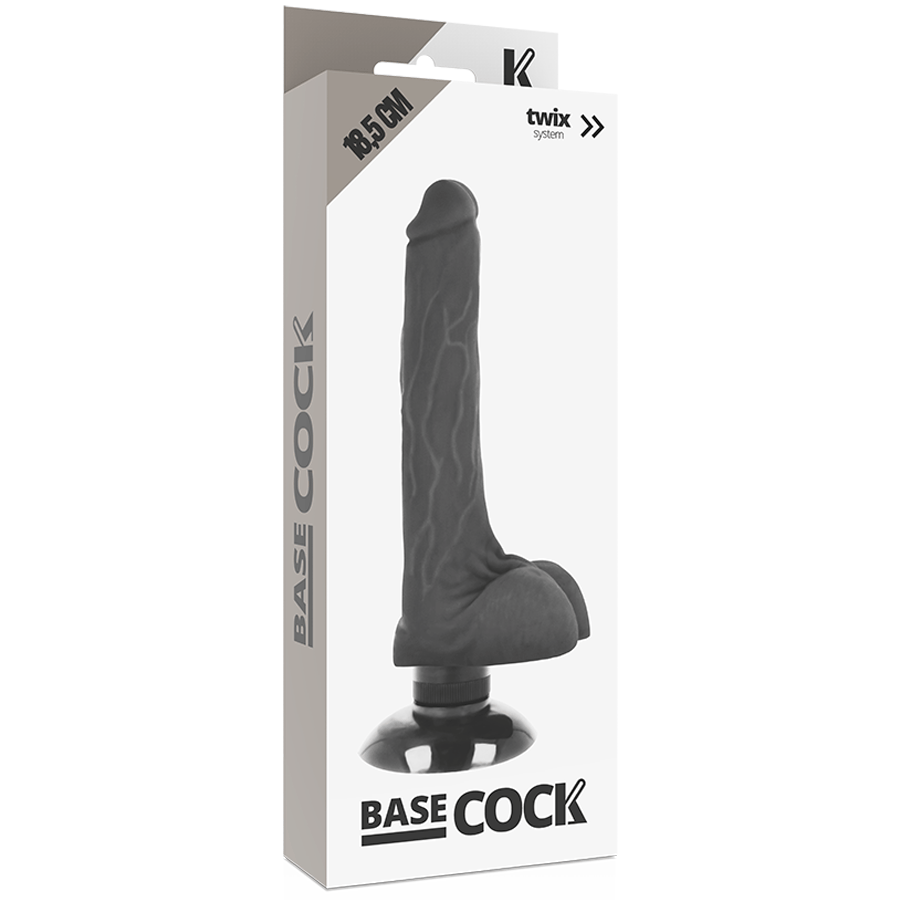 Realistischer Vibrator mit Fernbedienung 2-in-1 Schwarz 18,5 x 4 cm – Ansicht 5