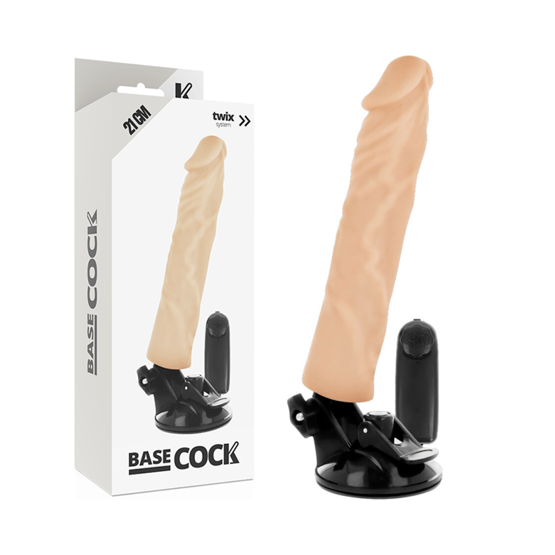 Realistischer Vibrator mit Fernbedienung Natur 21 x 4 cm
