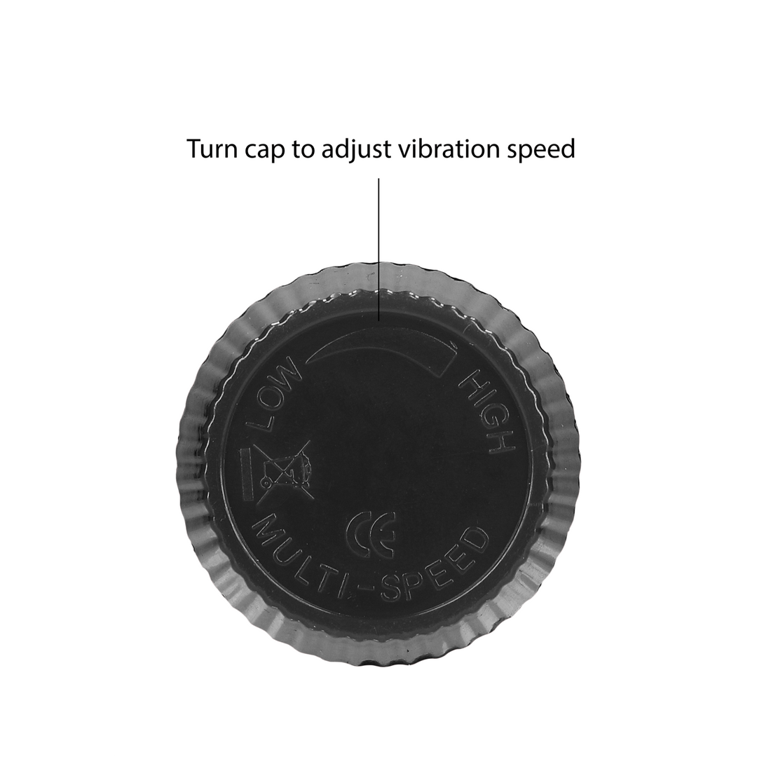 Realistischer Vibrator Multispeed Schwarz 20 x Ø 5 cm – Ansicht 6