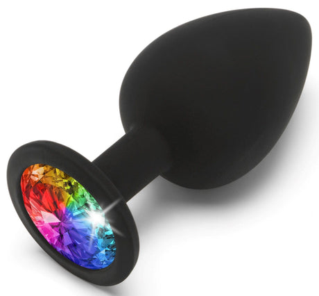 Regenbogen-Juwelenstecker L 9 x 4 cm