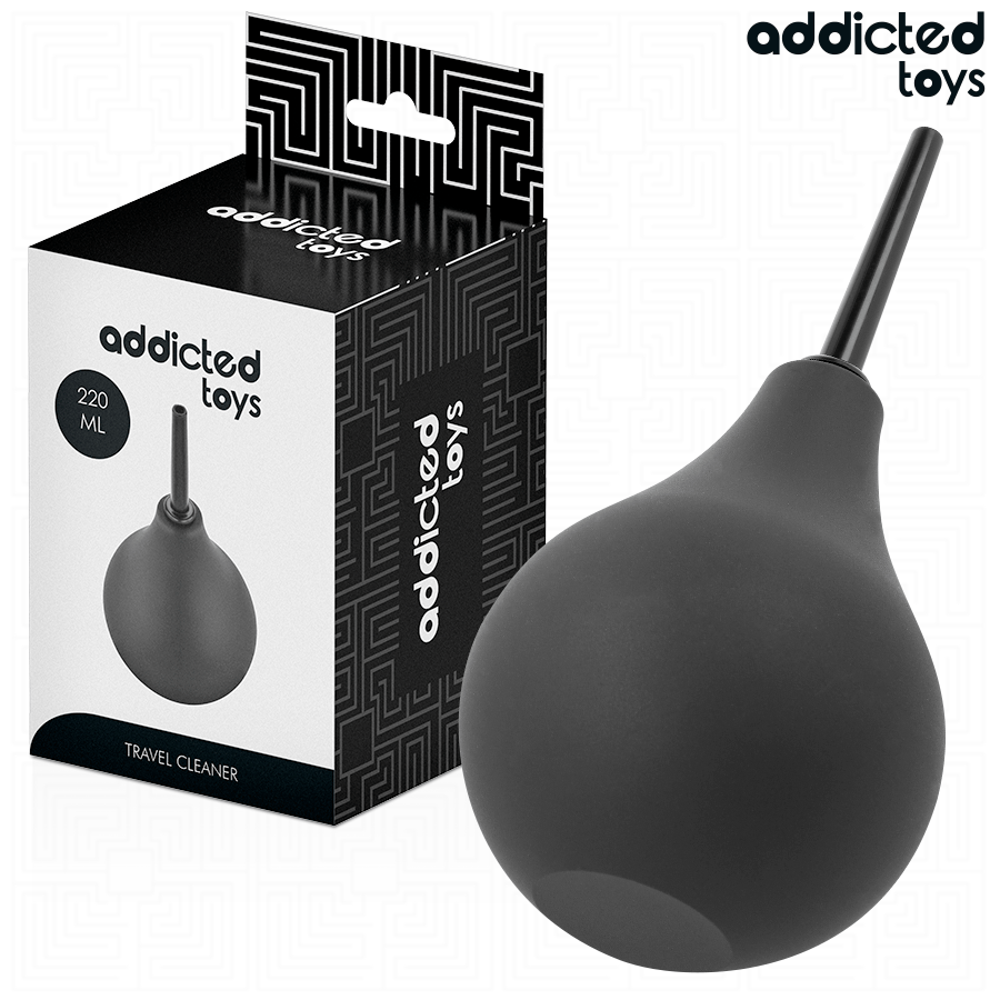 Reise-Analdusche Größe L Schwarz 220 ml