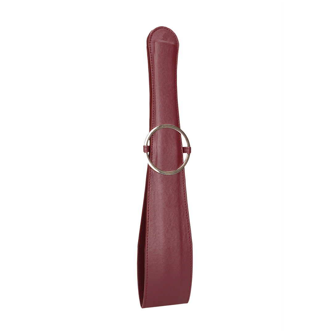 Riemenpaddle Ouch aus PU-Leder in Bordeaux und Petrol 54 cm – Ansicht 5