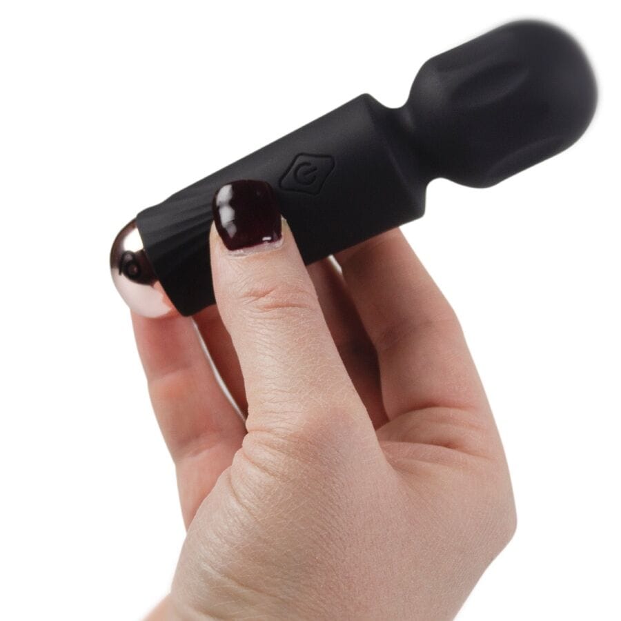 Vibrator Mini-Akku-Zauberstab mit 16 Funktionen Schwarze Tulpe 11,5 x 3 cm.2