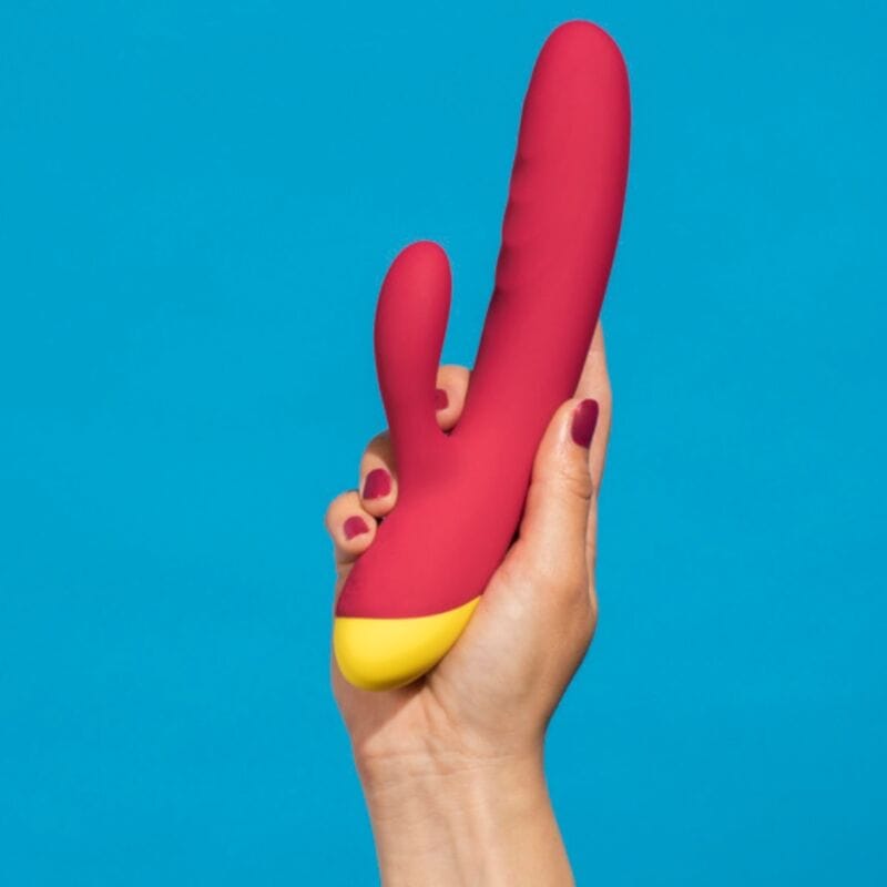 Romp - Jazz Wiederaufladbarer Hasenvibrator Rot