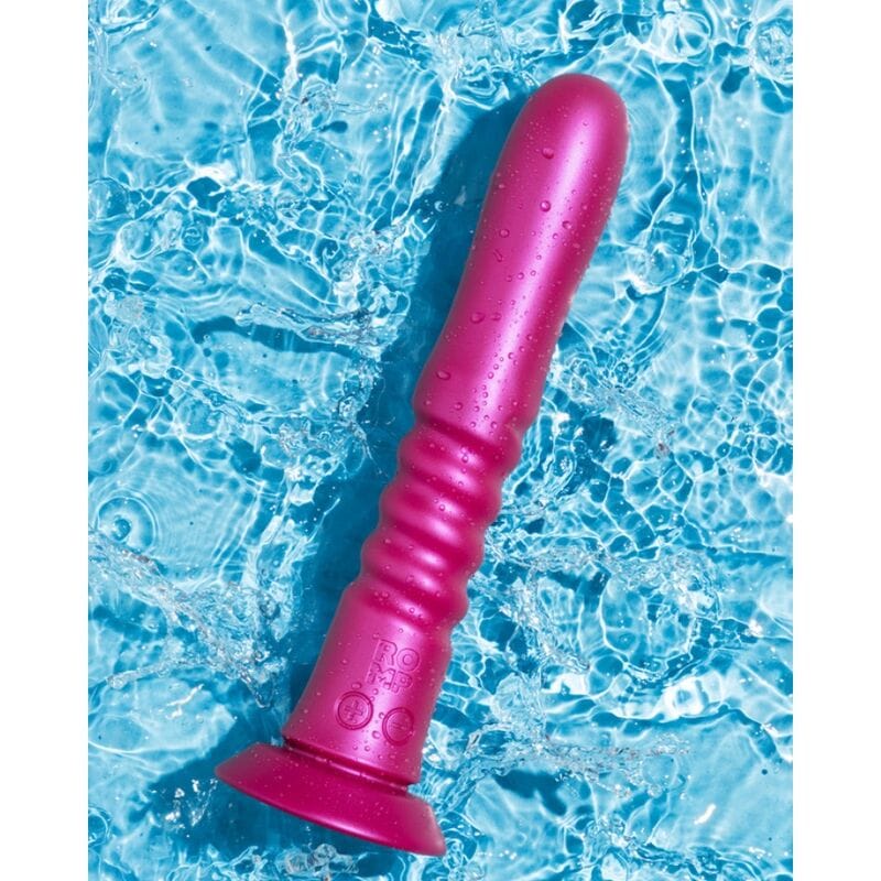 Romp - Jiggle auf- und Ab-Vibrator mit Rosa Saugnapf