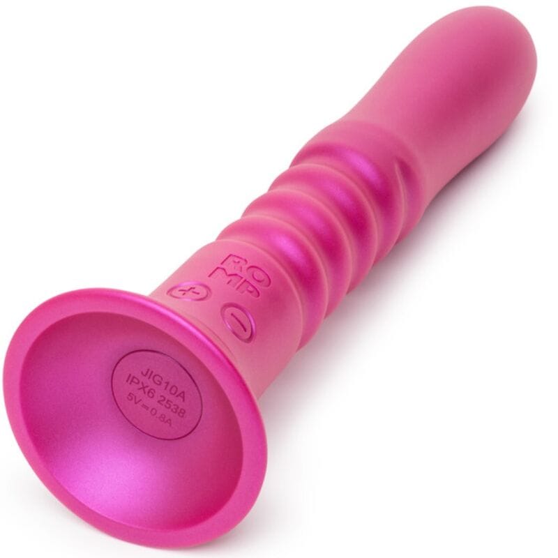 Romp - Jiggle auf- und Ab-Vibrator mit Rosa Saugnapf