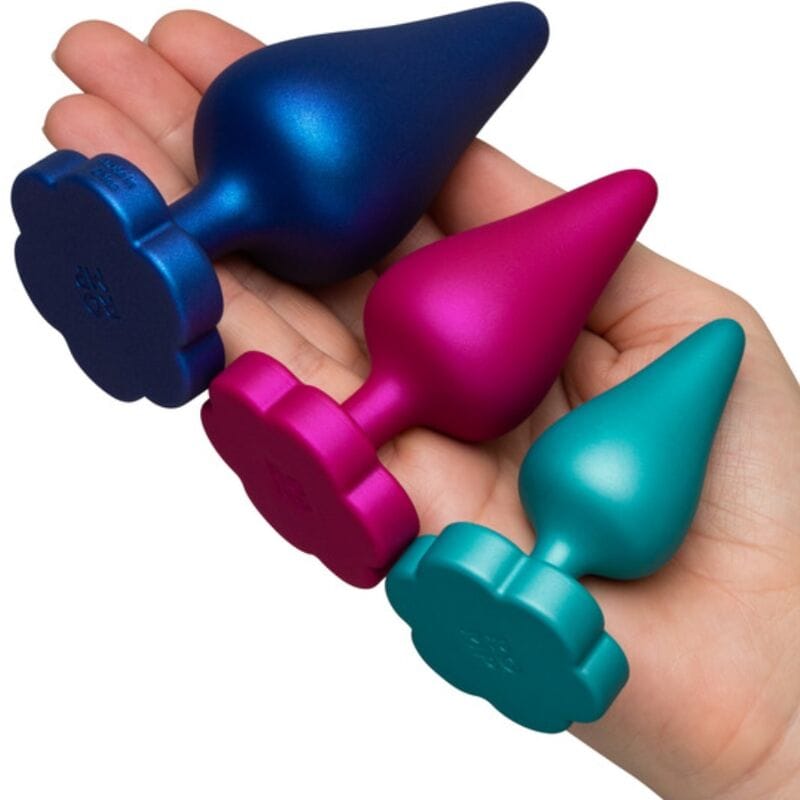 Romp - Luster Anal Trainingsset S/M/L mit Blumenförmiger Basis