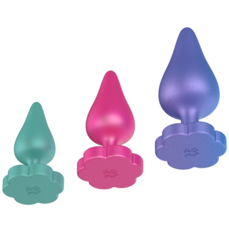 Romp - Luster Anal Trainingsset S/M/L mit Blumenförmiger Basis