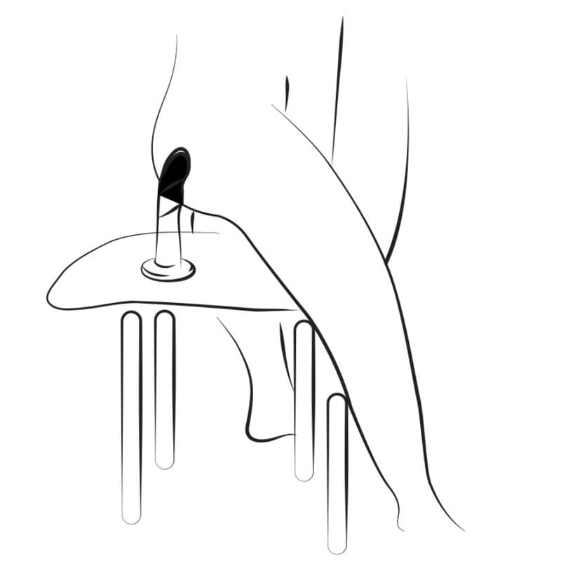 Romp - Piccolo Silikondildo mit Dreifarbigem Saugauffang 14 cm
