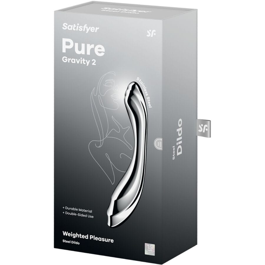 Doppeldildo Pure Gravity 2 Doppelendeller aus Edelstahl.4