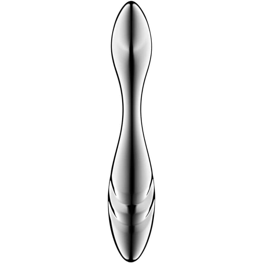 Doppeldildo Pure Gravity 3 Edelstahl Doppelendeller Weiß.1