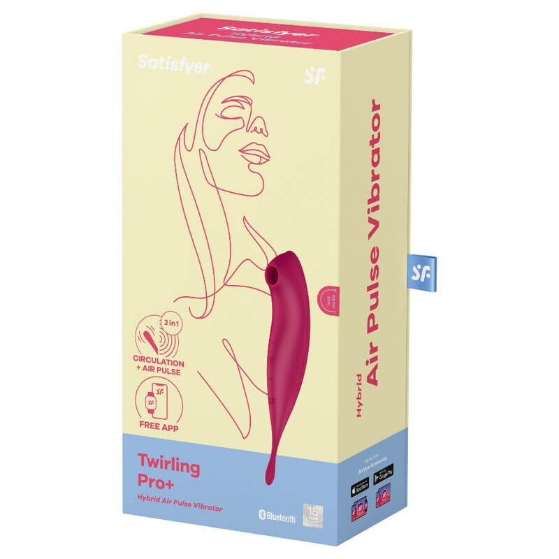 Satisfyer - Twirling Pro+ Air Pulse Stimulator & Vibrator App Rot