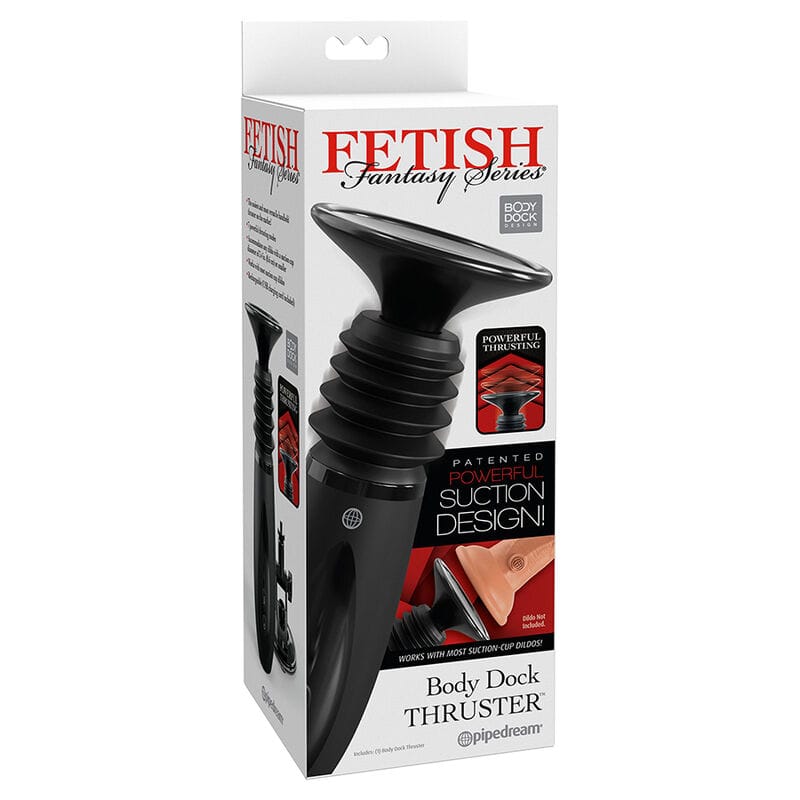 Sextoy Body Dock Thruster Dildoklemme mit 7 Push-Modi Schwarz