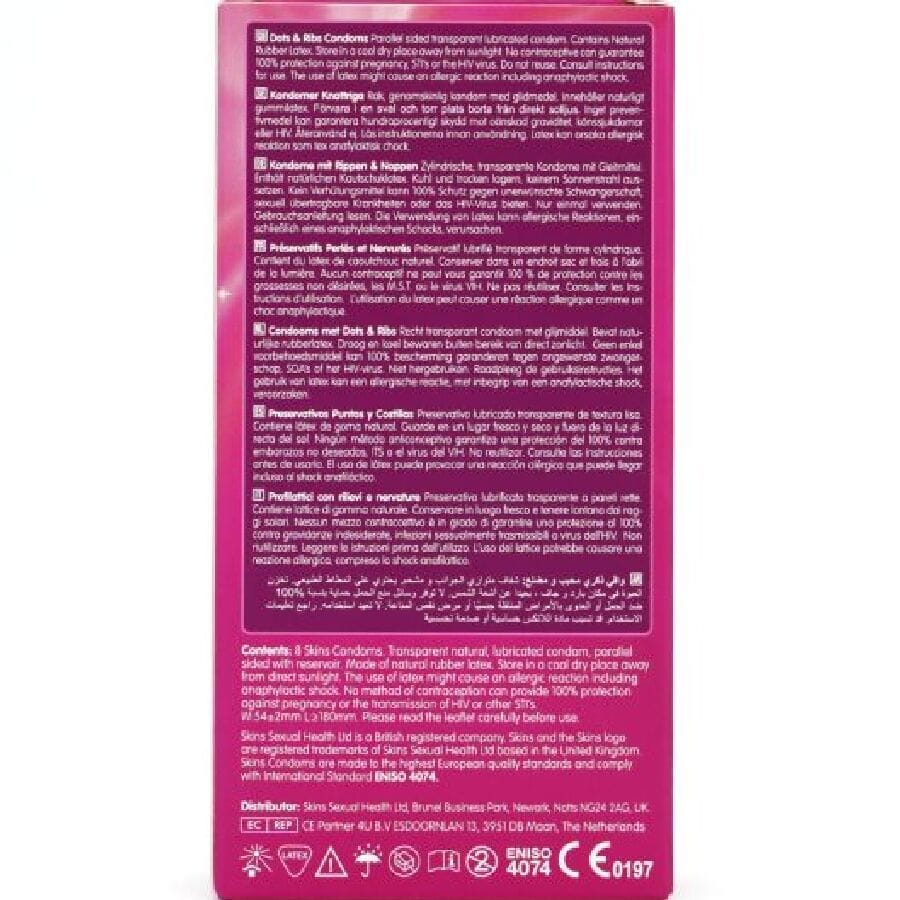 Kondom Dots & Ribs Premium-Kondome Packung 8.3