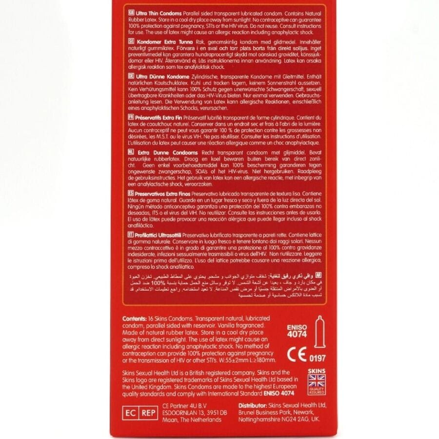 Kondom Ultradünne Premium-Kondome Packung 16.3