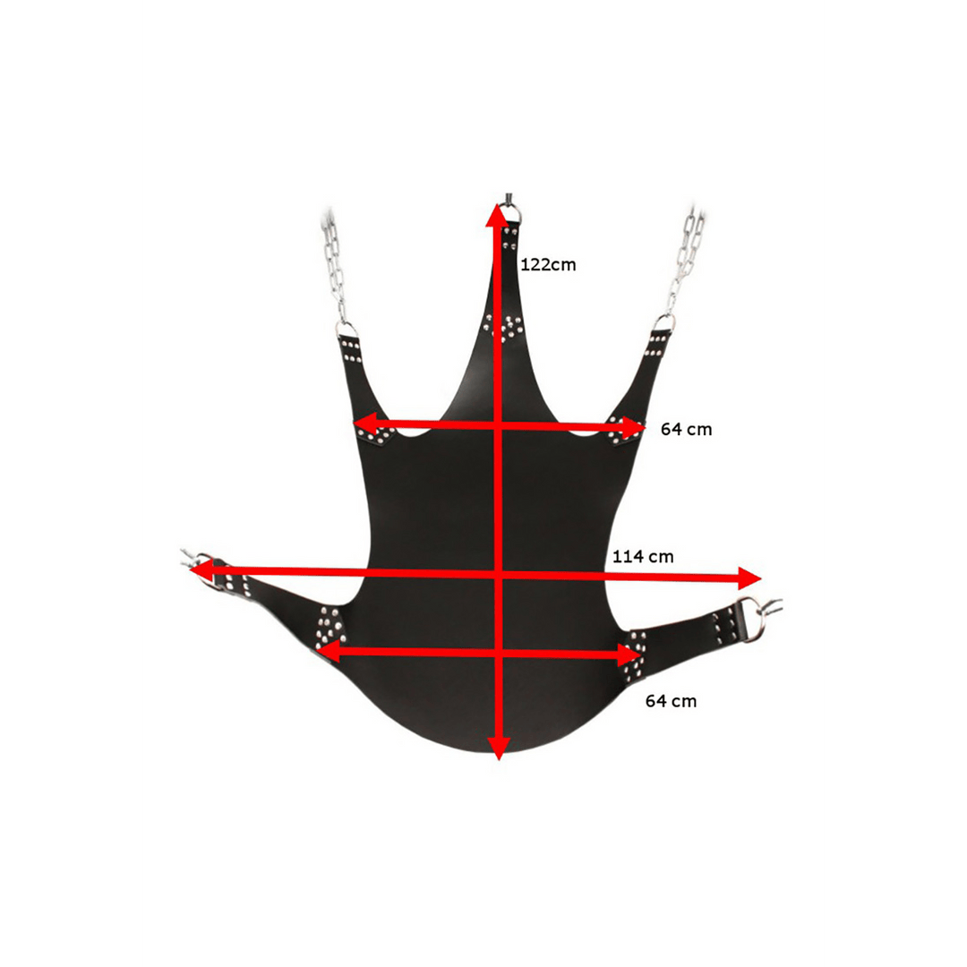 Sexschaukel Leder mit 5 Punkten 113 cm – Ansicht 6