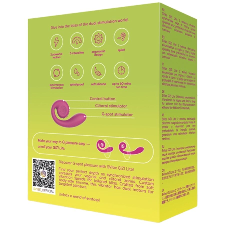 G-Punkt-Vibrator Gizi Lite Dual g-Spot & Clitoral Pink 12 cm.4