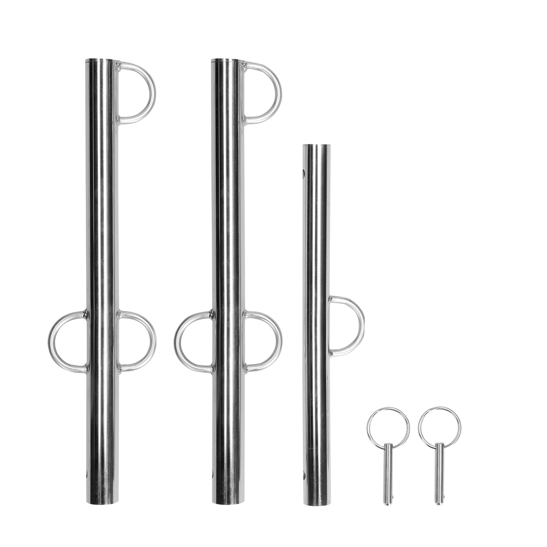 Spreizstange Ouch mit mehreren Ringen Silber 76,5 cm – Ansicht 5