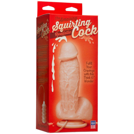Spritzender Dildo Miami natur 19 x 4,8 cm
