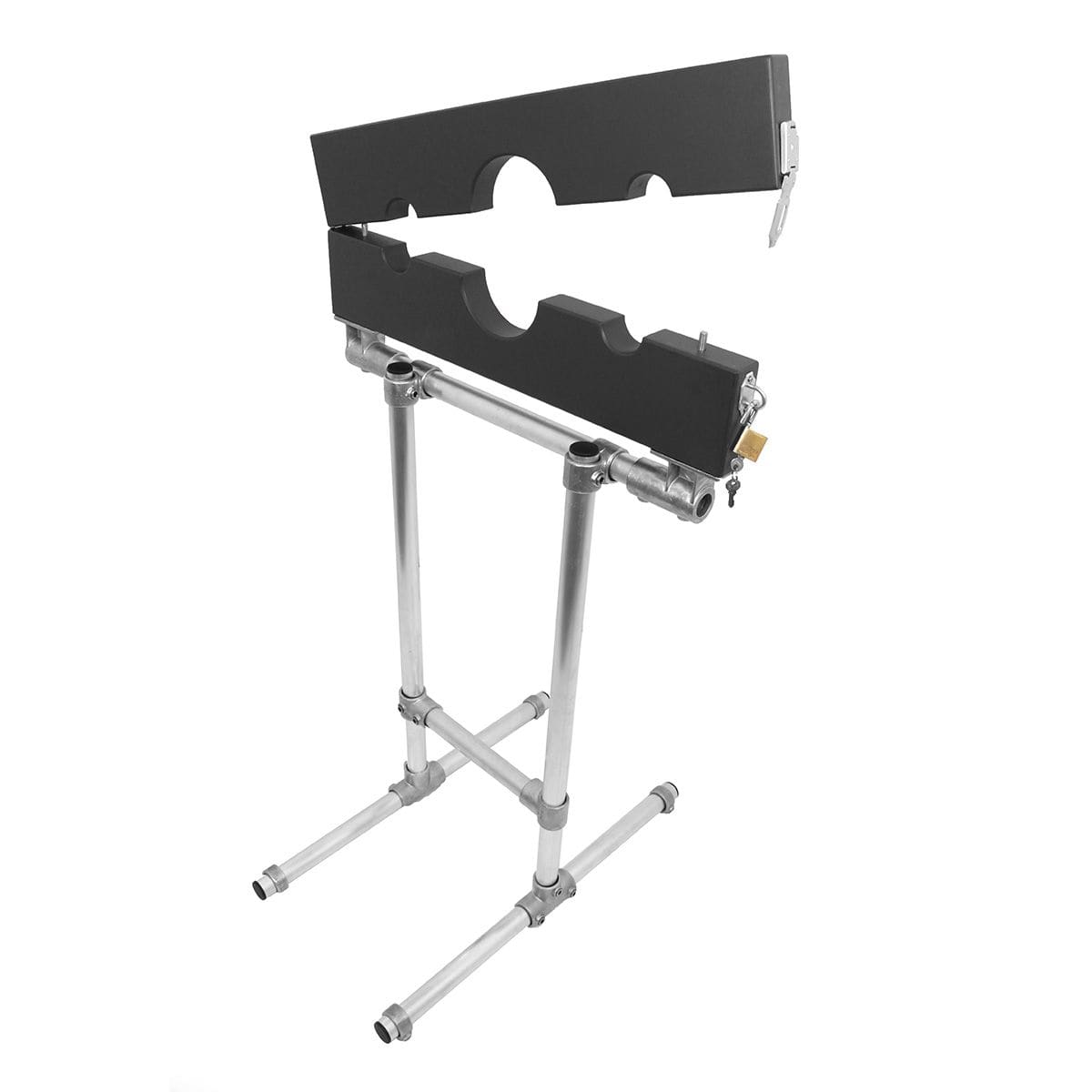 Standpranger Höhenverstellbar Schwarz