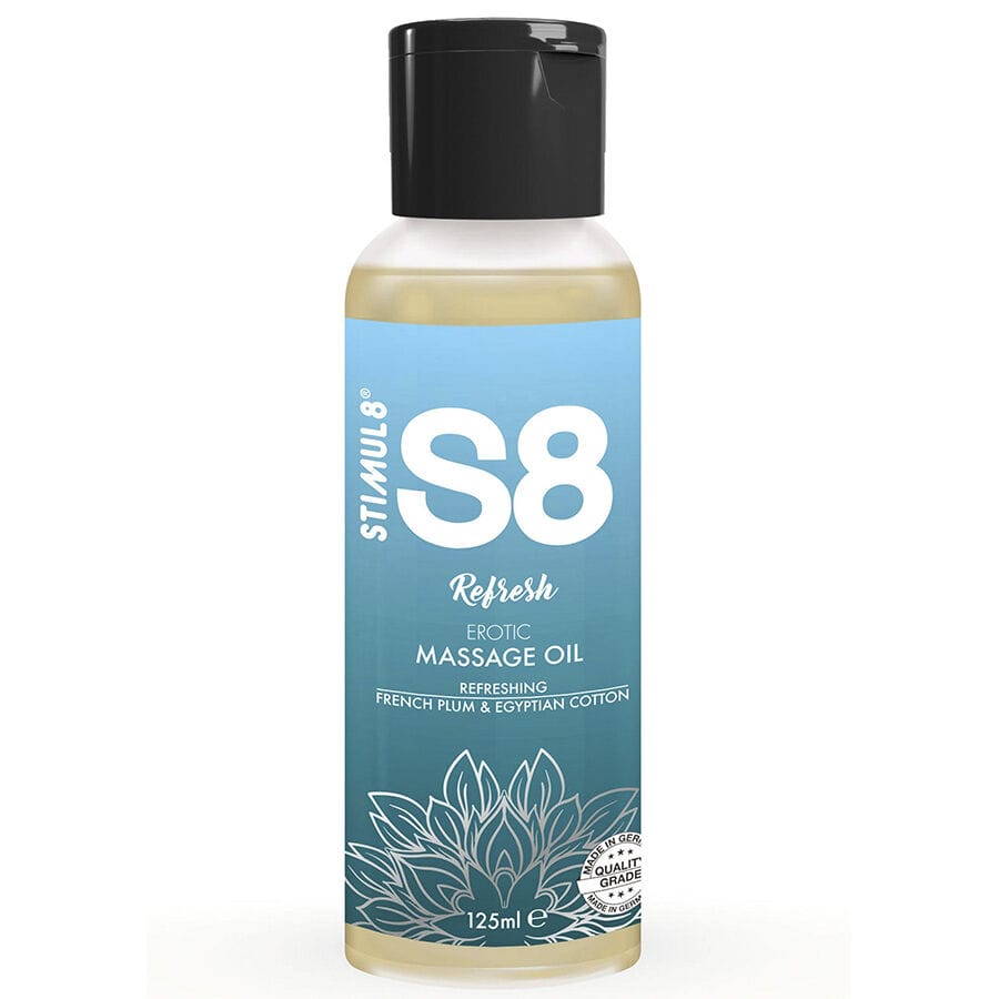 Massageöl Stimul8 S8 Refresh Baumwoll 125 ml