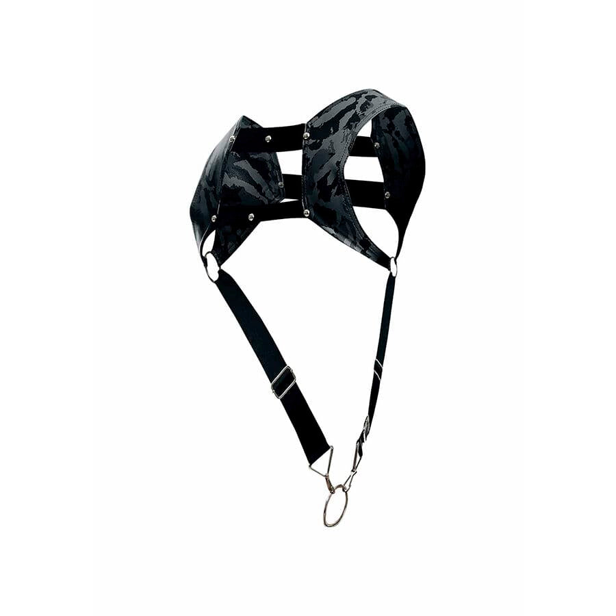 Strap-on Dungeon Harness mit Silbernem Cockring Einheitsgröße – Ansicht 8