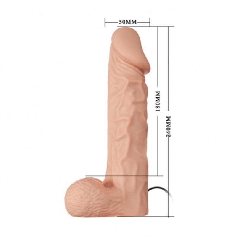Strap-on Geschirr Natur Groß 24 cm – Ansicht 4