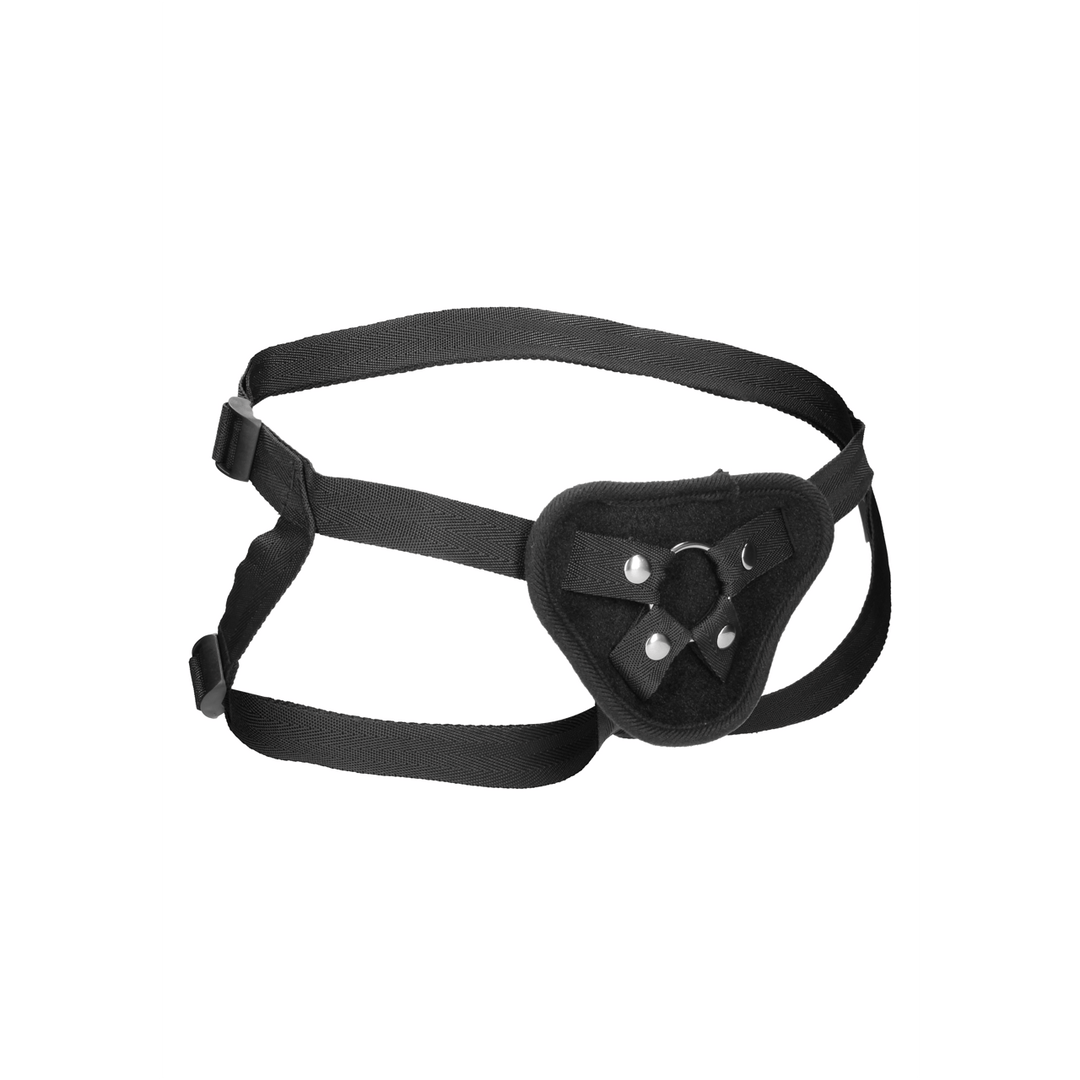 Strap-on-Harness Ouch aus Samt mit O-Ring Schwarz 16,5 x Ø 4,5 cm – Ansicht 4