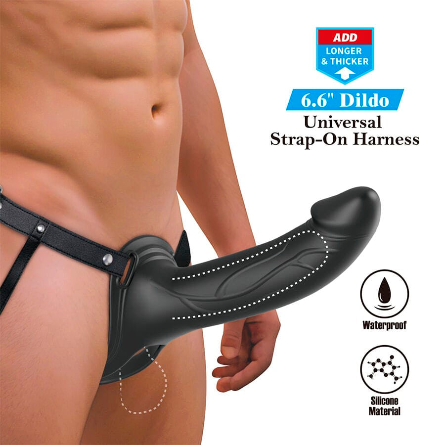 Strap-on Landon mit Vibration Schwarz 18 x 4,2 cm – Ansicht 8