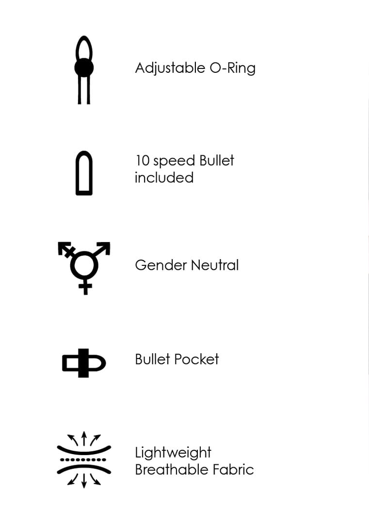 Strap-on-Panty Ouch mit offenem Rücken und Bullet Schwarz – Ansicht 7