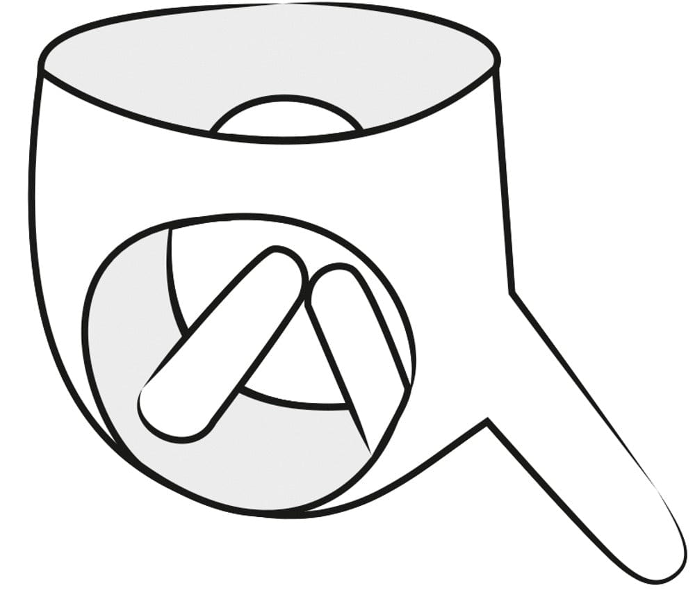 Strap-On Slip mit 3-Fach-Dildo