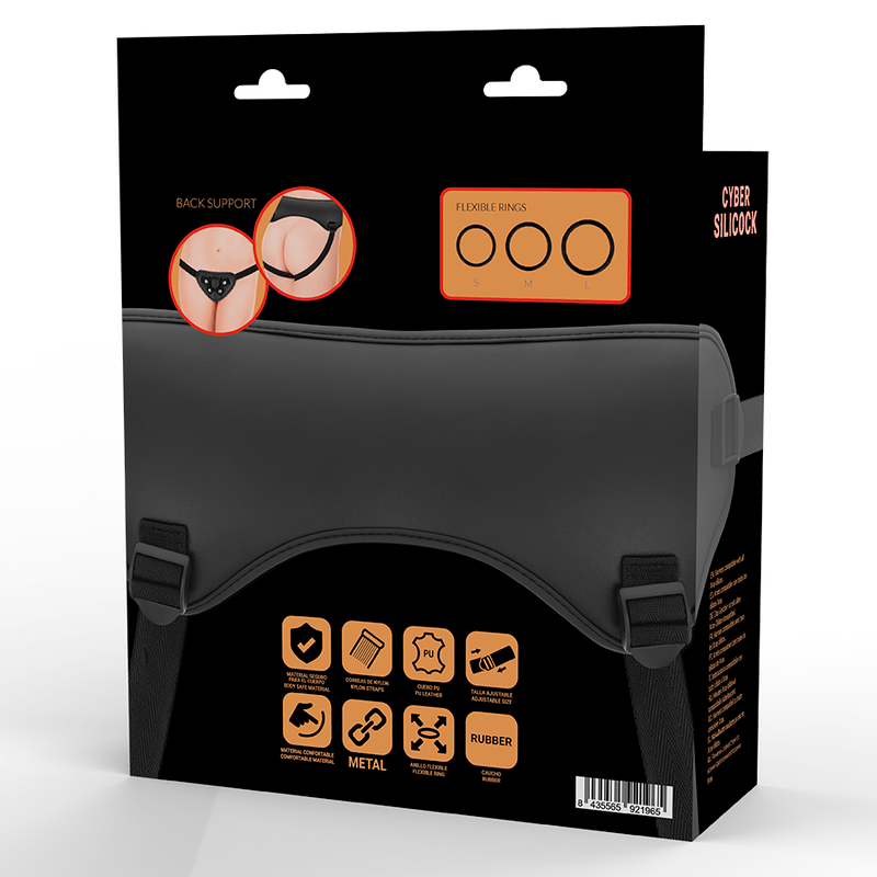 Strap-on Umschnall-Gurt mit 3 Ringen – Ansicht 4